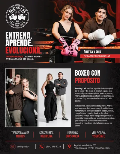 Ejemplo de plana publicada en Social Magazine