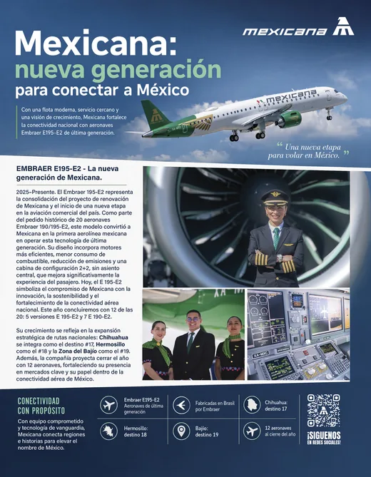Página sobre Mexicana de Aviación publicada en Social Magazine